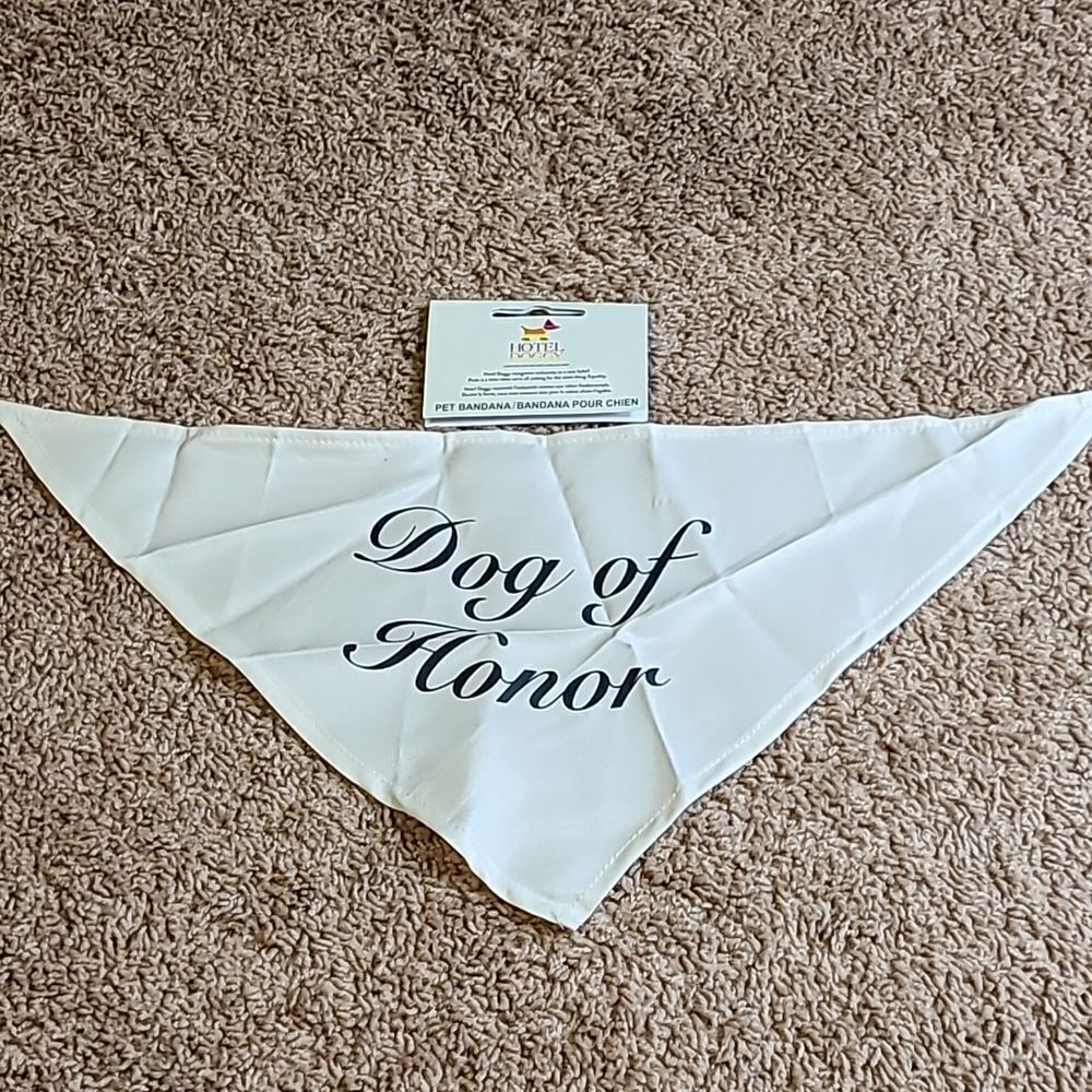 ⚠️Must Bundle⚠️ Brand new dog of honor bandana for wedding NWT